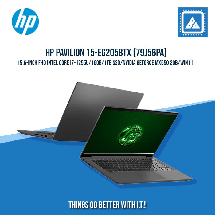 HP PAVILION 15-EG2058TX (79J56PA) I7-1255U/16GB/1TB NVMe/MX550 2GB BEST FOR STUDENTS AND FREELANCERS LAPTOP HP PAVILION 15-EG2058TX (79J56PA) I7-1255U/16GB/1TB NVMe/MX550 2GB BEST FOR STUDENTS AND FREELANCERS LAPTOP